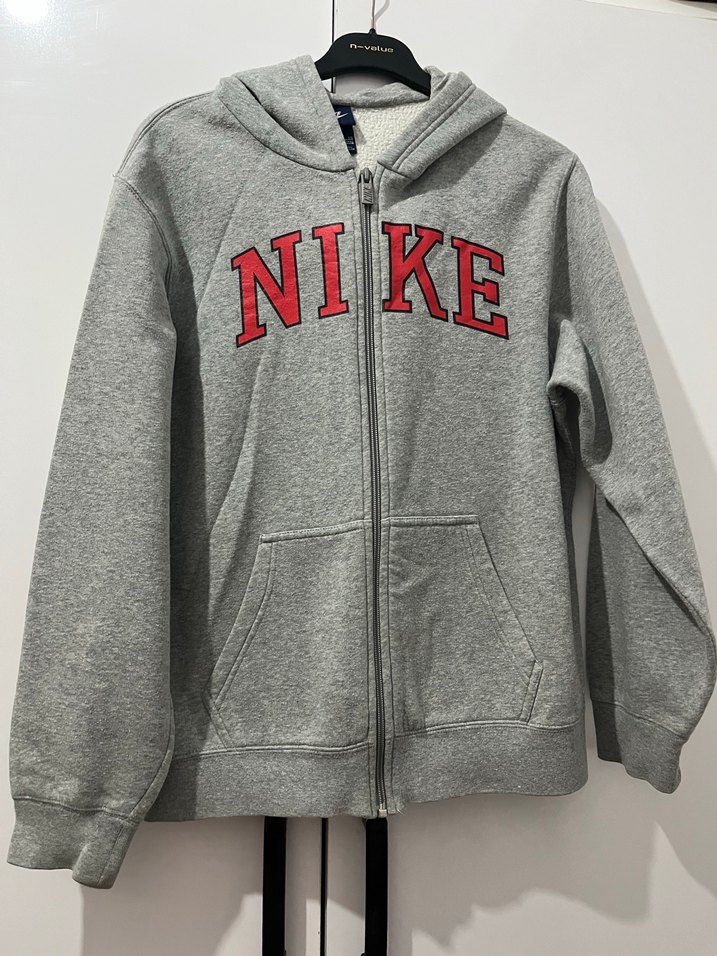 Gri Nike Fermuarlı erkek çocuk için Sweatshirt - Görsel 2