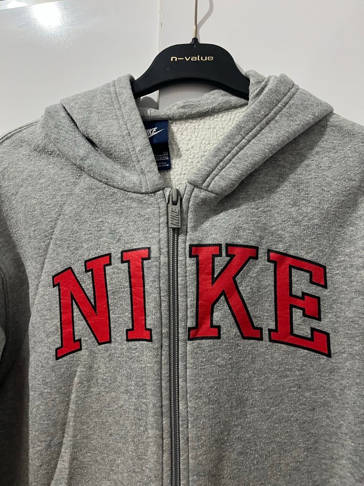 Gri Nike Fermuarlı erkek çocuk için Sweatshirt - Görsel 3