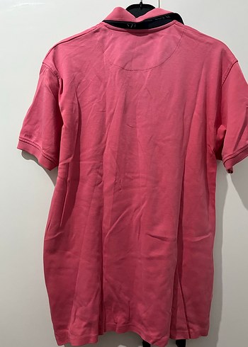 Erkek Pembe Polo Yaka Kısa Kollu Tişört - Görsel 3