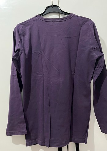 Erkek Çocuk Mor Uzun Kollu Baskılı Tişört - Görsel 3