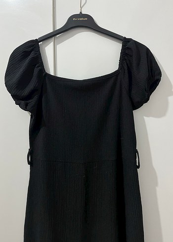 Siyah Midi Boy Kadın Elbise - Görsel 2