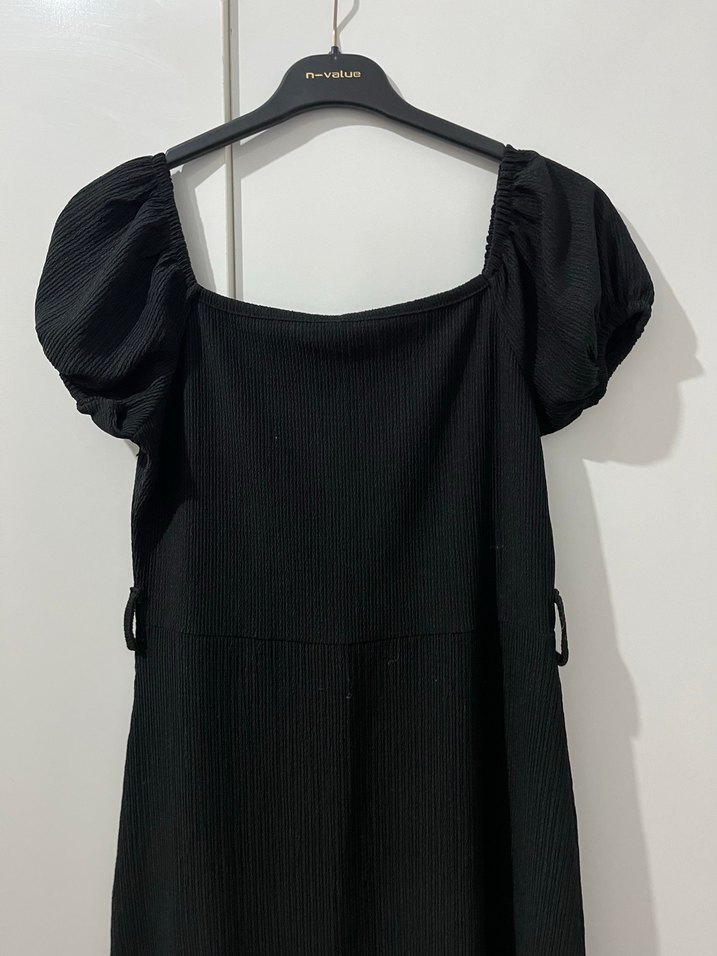 Siyah Midi Boy Kadın Elbise - Görsel 2