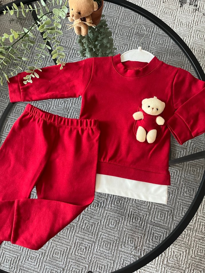 Oyuncak Ayılı Çocuk Alt Üst Takım - Görsel 5