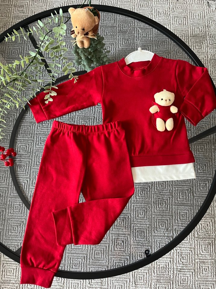 Oyuncak Ayılı Çocuk Alt Üst Takım - Görsel 4