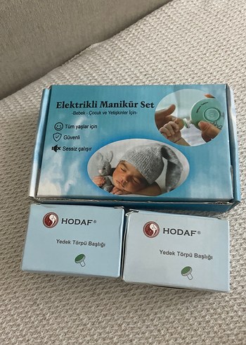 Bebek Elektrikli Manikür Seti Beyaz Pastel - Görsel 4