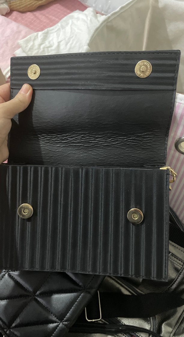 Zincir Detaylı Siyah Kadın El Çantası - Görsel 3