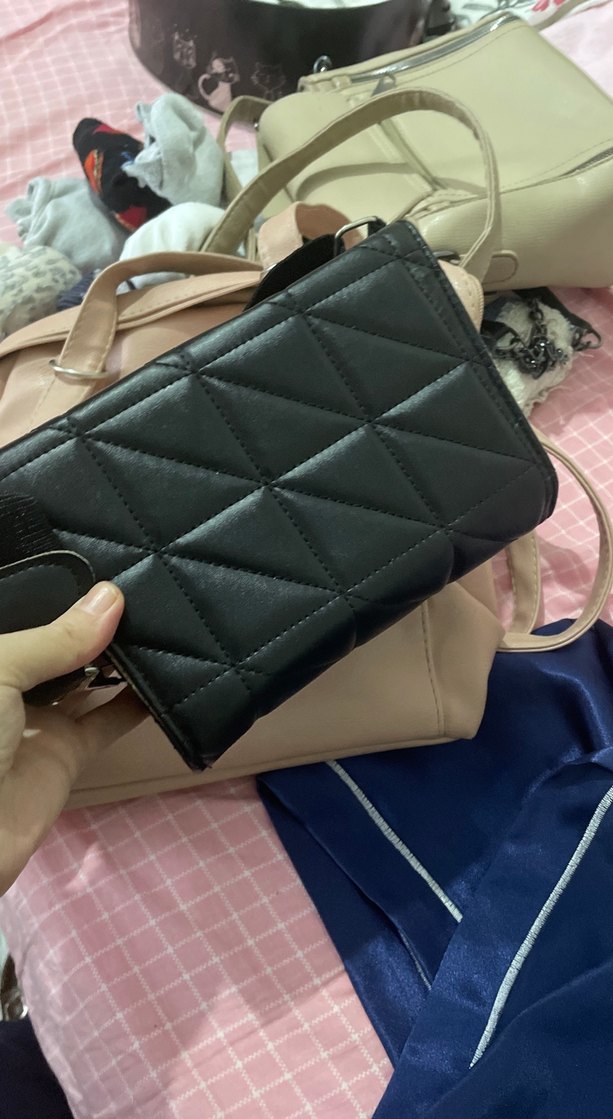 Siyah Deri Kadın Omuz Çantası - Görsel 2