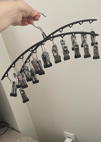 Gri Metal Mandallı Askı - Görsel 5