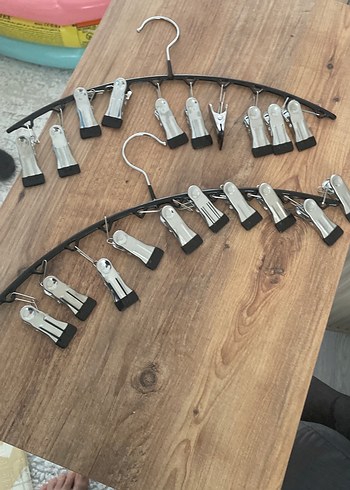 Gri Metal Mandallı Askı - Görsel 2