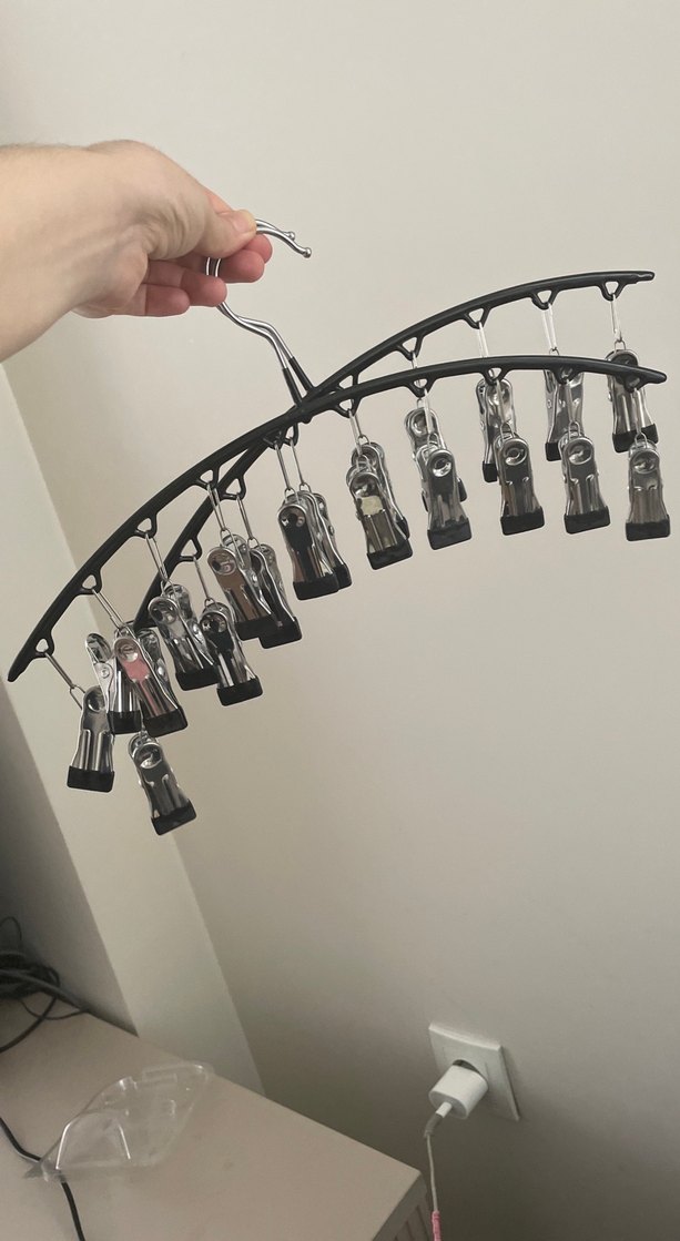 Gri Metal Mandallı Askı - Görsel 5