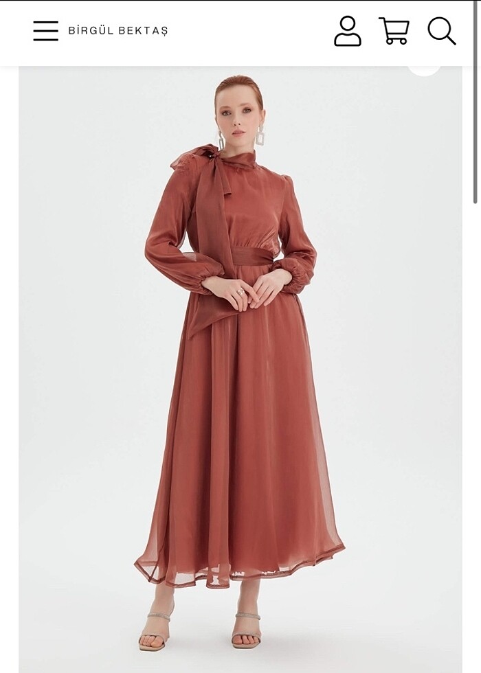 BİRGÜL BEKTAŞ tarçın meva abiye - Görsel 2