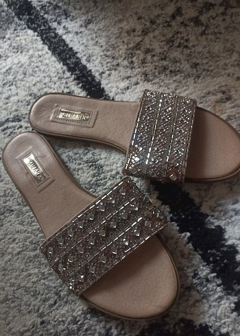 Primark Simli Desenli Kadın Terlik