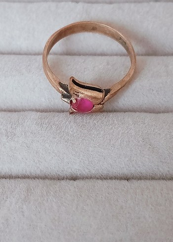 American Vintage Pembe Taşlı Bohem Kadın Yüzük