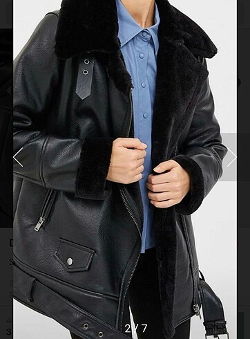Stradivarius biker mont ceket