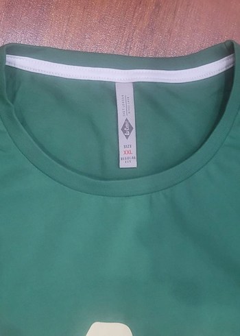 LeCooper Yeşil Baskılı Erkek Tişört. - Görsel 5