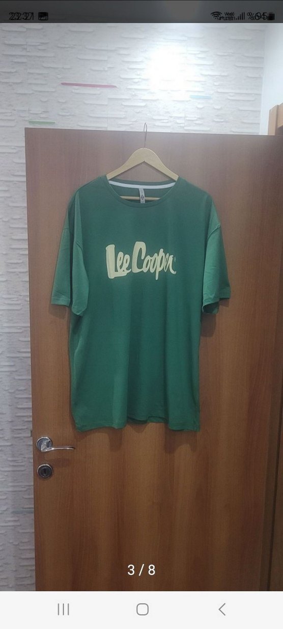 LeCooper Yeşil Baskılı Erkek Tişört. - Görsel 3