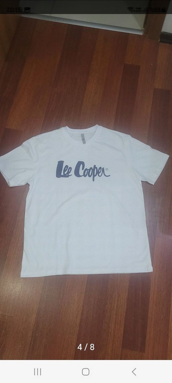 Lee Cooper Beyaz Baskılı Erkek Tişört - Görsel 4