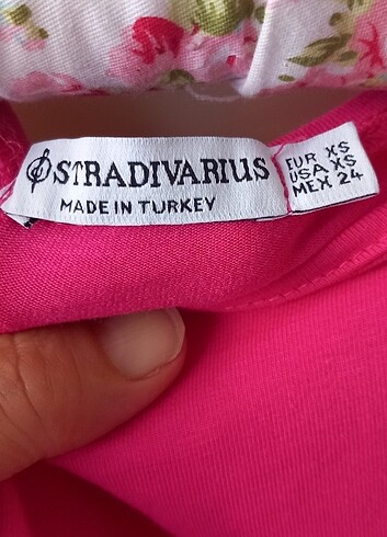 Stradivarius Stradivarius fuşya crop s