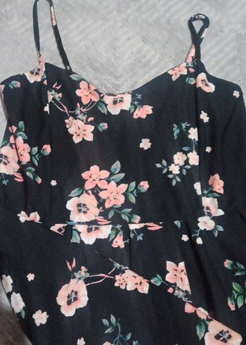 Çiçek Desenli  Midi Elbise - Görsel 2