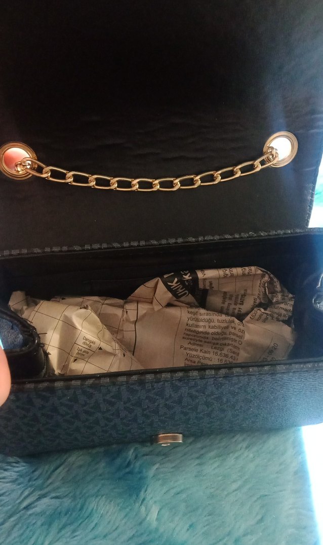 Michael Kors Siyah Deri Baskılı Kadın Çantası - Görsel 2