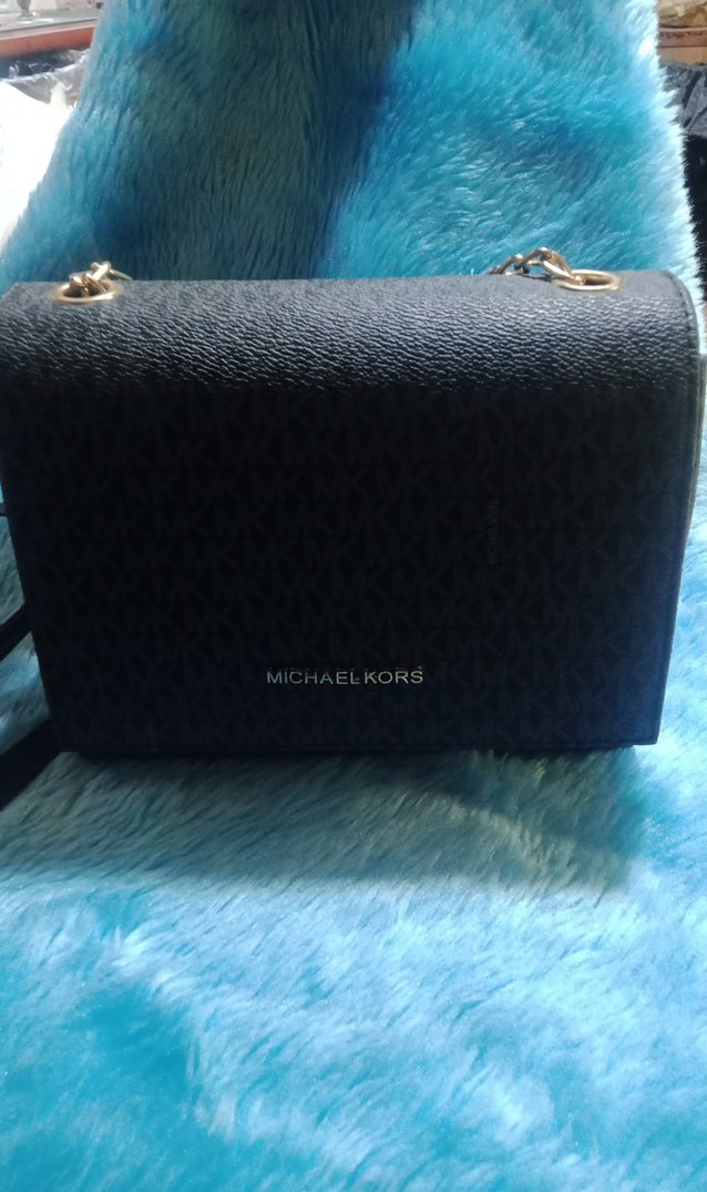 Michael Kors Siyah Deri Baskılı Kadın Çantası - Görsel 4