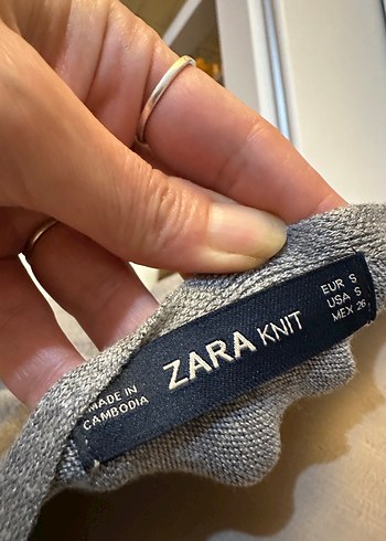 m Beden gri Renk Zara yarasakol kazak