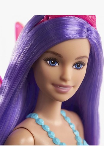 Beden Renk Barbie Bebek - Pastel Pembe Elbiseli