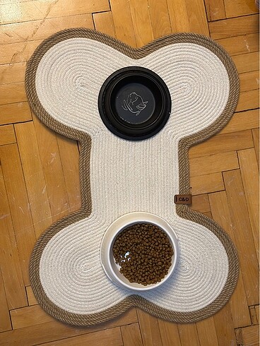 Kemik model köpek mama paspası - Görsel 4