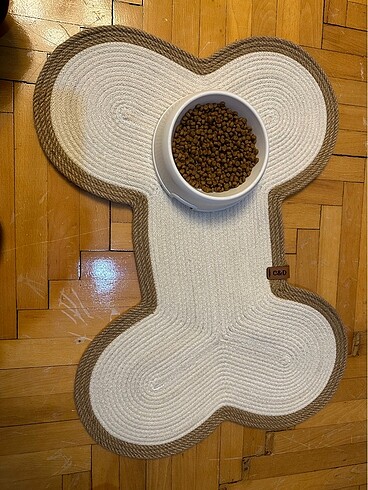 Kemik model köpek mama paspası - Görsel 5