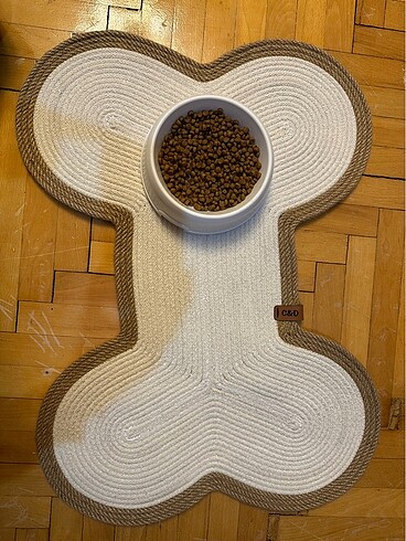 Kemik model köpek mama paspası - Görsel 6