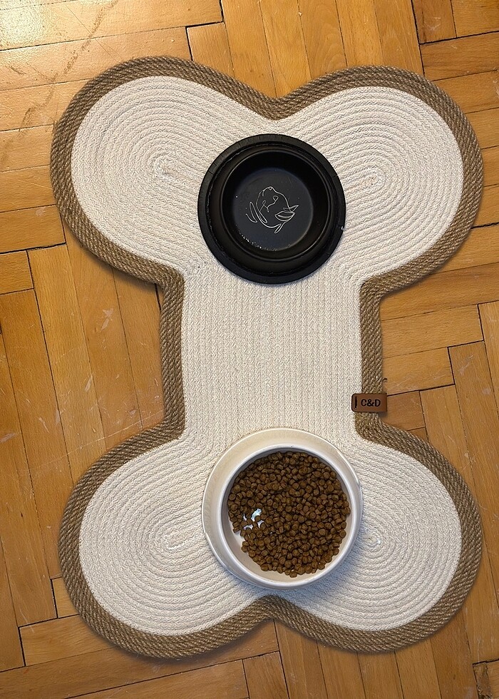 Kemik model köpek mama paspası - Görsel 4