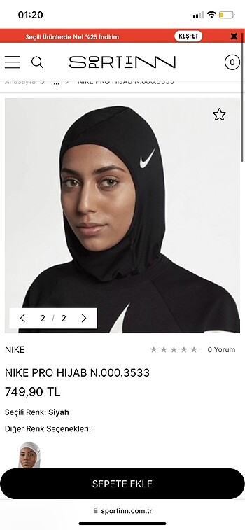 Nike Hijab bone