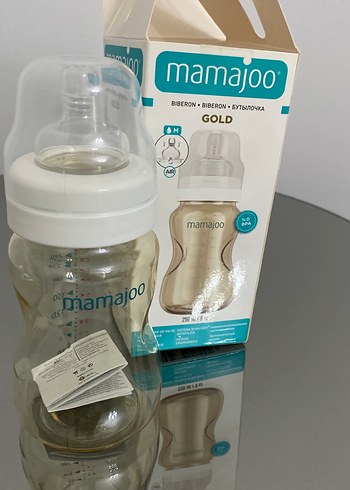 Mamajoo Altın Renk Bebek Biberonu 250 ml - Görsel 3