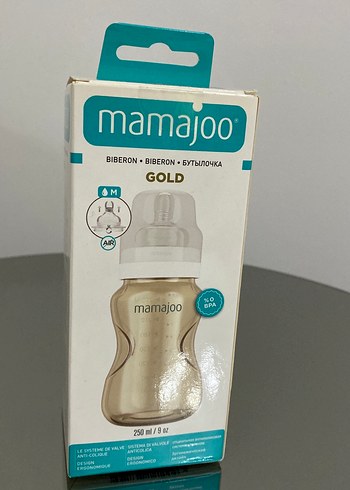 Mamajoo Altın Renk Bebek Biberonu 250 ml - Görsel 4