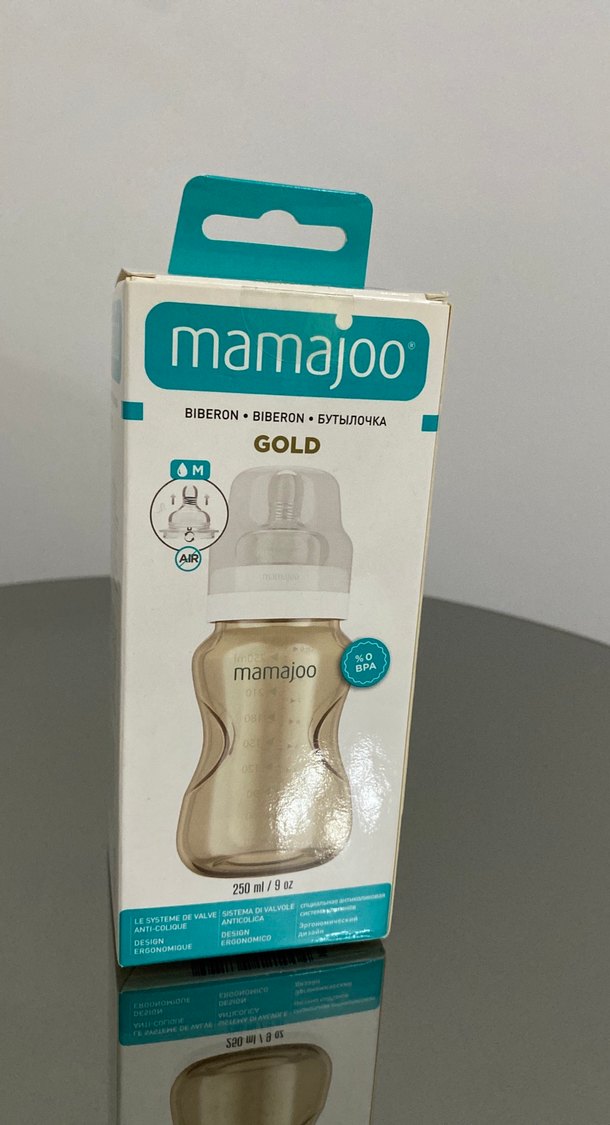 Mamajoo Altın Renk Bebek Biberonu 250 ml - Görsel 4