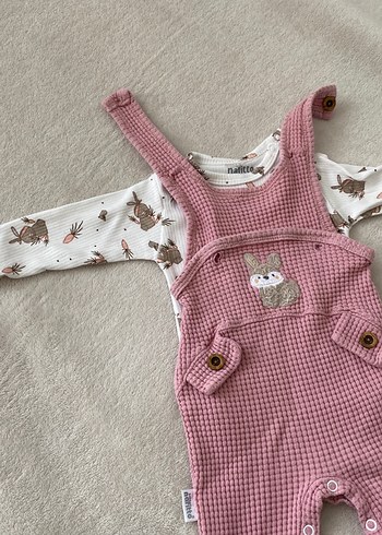 Nakışlı, Örgü Pembe Bebek Tulumu 0/3 - Görsel 5