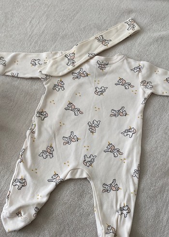 Beyaz Örgü Desenli Bebek Kız Tulum 0/3 - Görsel 6