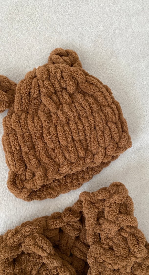 0/3 aylık yelek şapka takım - Görsel 4