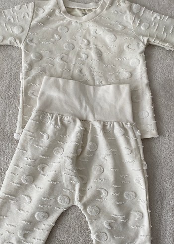 Bebek Erkek Gri Pamuklu Uzun Kollu Takım - Görsel 4