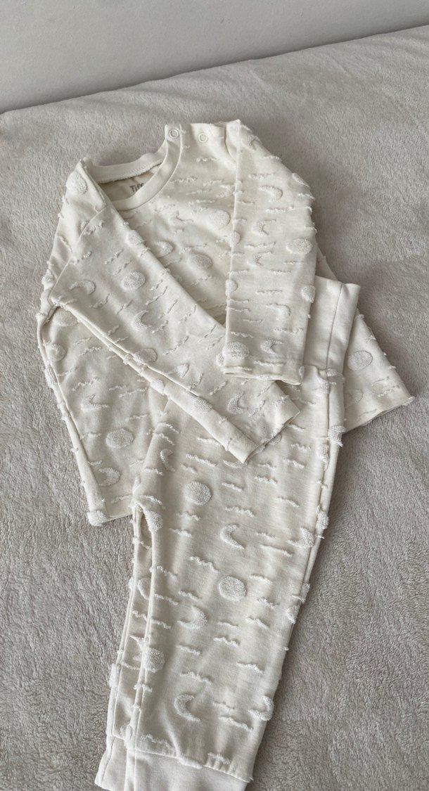 Bebek Erkek Gri Pamuklu Uzun Kollu Takım - Görsel 3