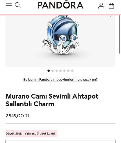 Pandora Charm