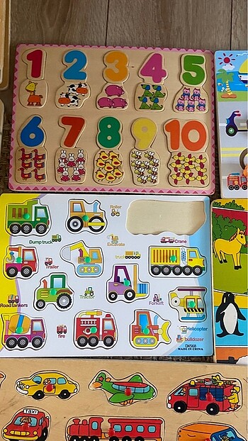 Diğer Ahşap puzzle seti