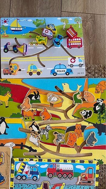  Beden Ahşap puzzle seti