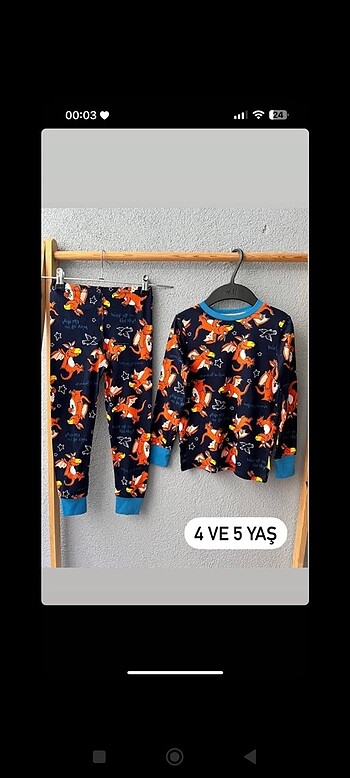 Çocuk pijama