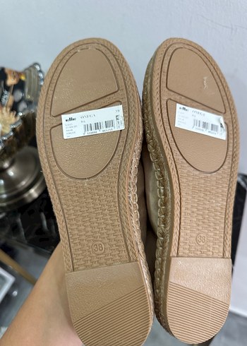 Bej Süet Kadın Espadril  Topuk elle marka - Görsel 4