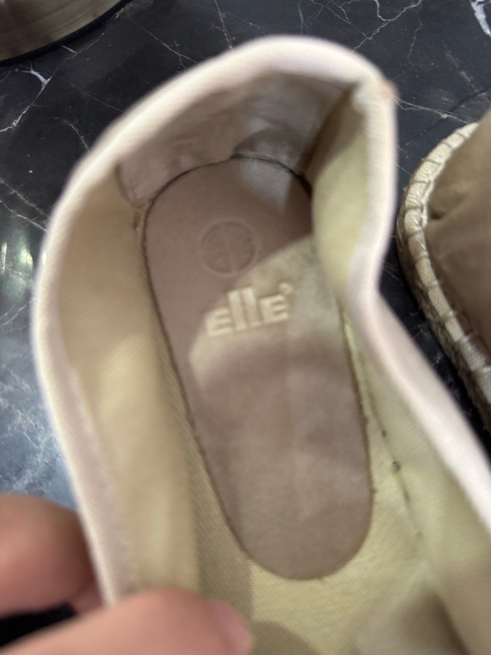 Bej Süet Kadın Espadril  Topuk elle marka - Görsel 2