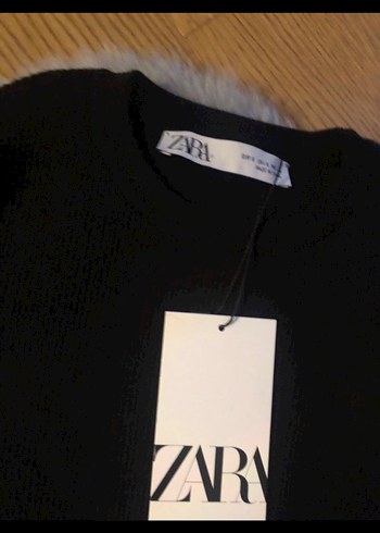 s Beden siyah Renk ZARA ETİKETLİ Yan Yırtmaçlı Triko s beden