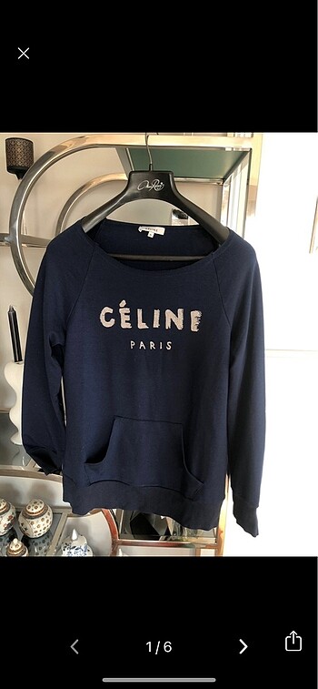 CELINE SWEATSHIRT S BEDEN