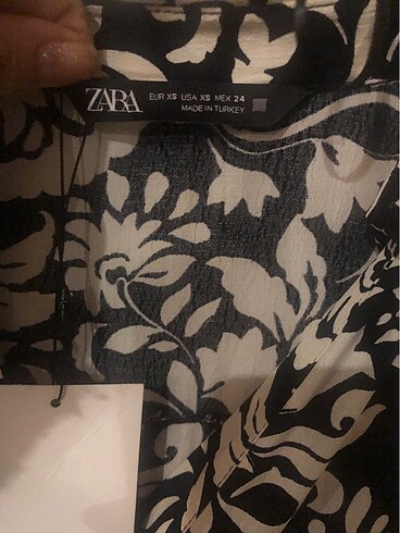 xs Beden çeşitli Renk ZARA ETİKETLİ GÖMLEK ELBİSE XS BEDEN