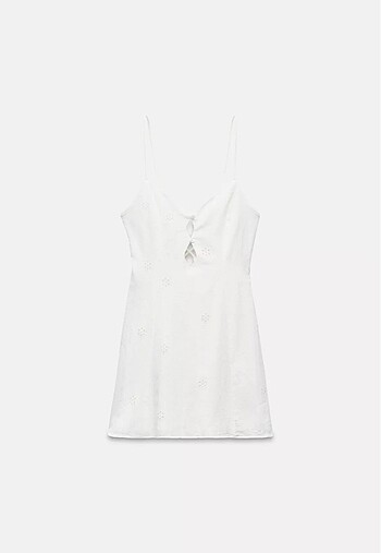 ZARA İŞLEMELİ ETİKETLİ ELBİSE